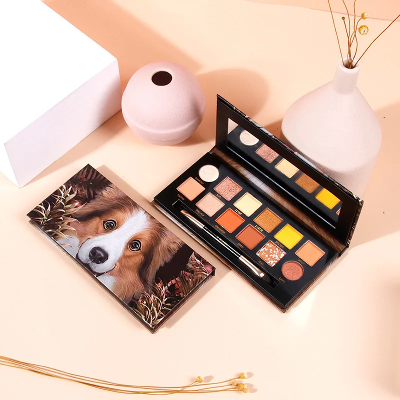 New Private Label 12 Colors Eye Shadow Professional Cardboard Makeup  Custom Color Shimmer Matte Pearl Palette Eyeshadow