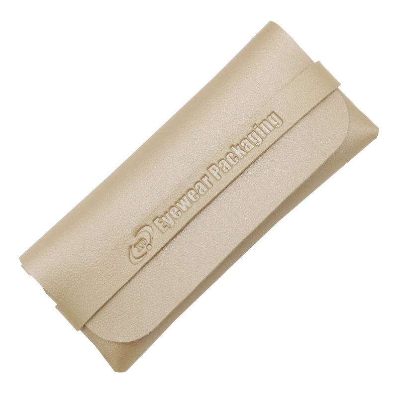 luxury leather sunglasses pouch eye glasses package bag organizer case optical frame box for eyewear with custom logo