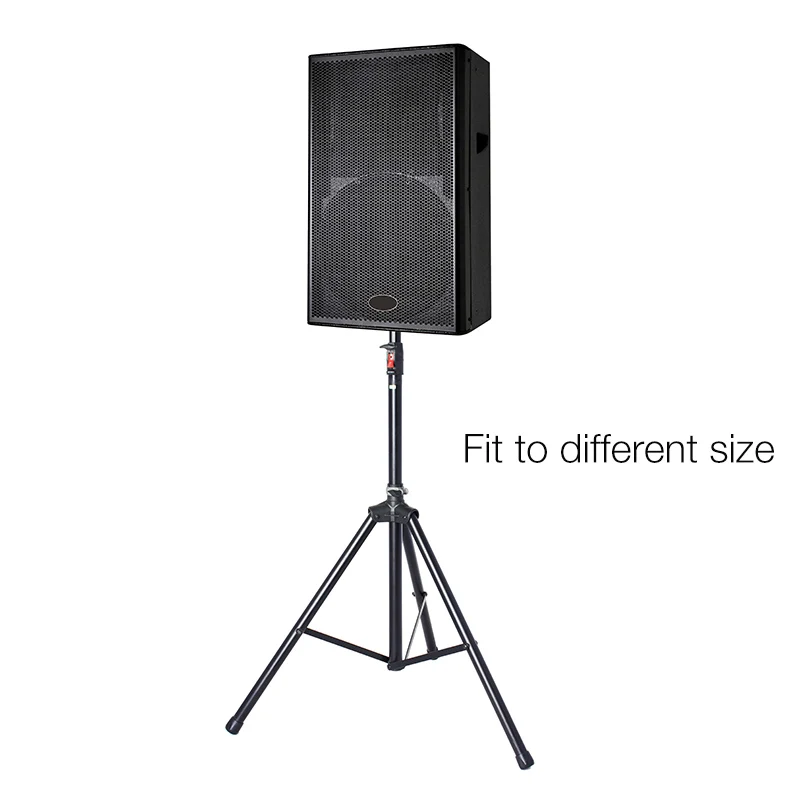 Professional auto locking air cushion heavy duty 12 15 inch adjustable tripod floor speaker stand for professional speaker