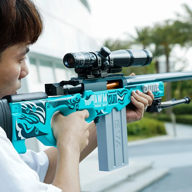 Large AWM sniper Projectile soft gun child boy Soft gun Toy gun 98K wholesale