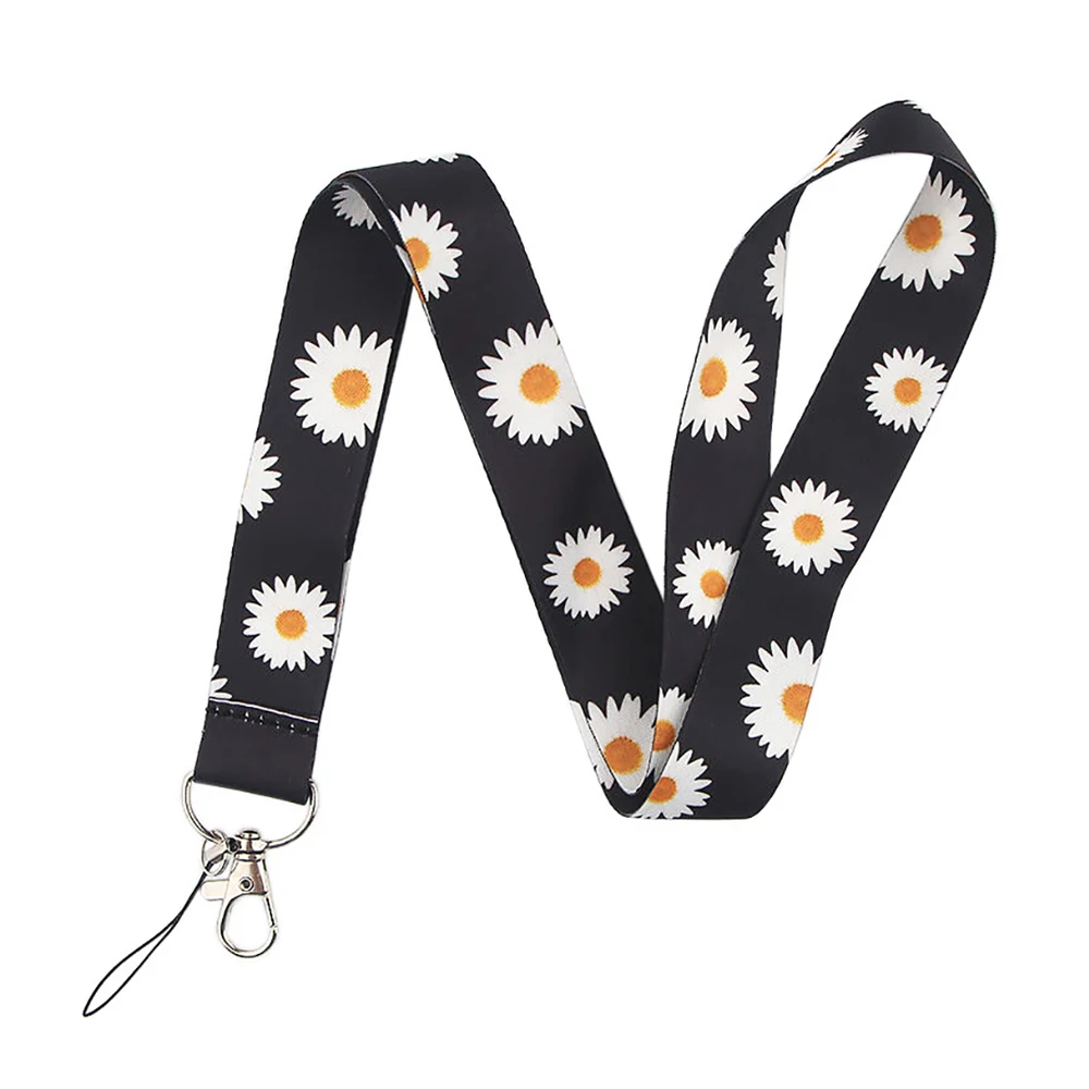 for with Sunflower Gifts Keychain Woven Neck Nurse Phone Sublimated Printed Logo Detachable Breakaway Polyester Custom Lanyard