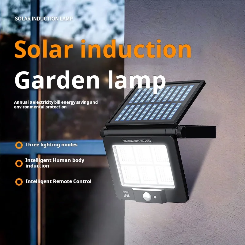 Waterproof Solar Street Lamp with LED Bulb PIR Motion Sensor Night Security Wall Light Garden Decoration Smart Outdoor Lights