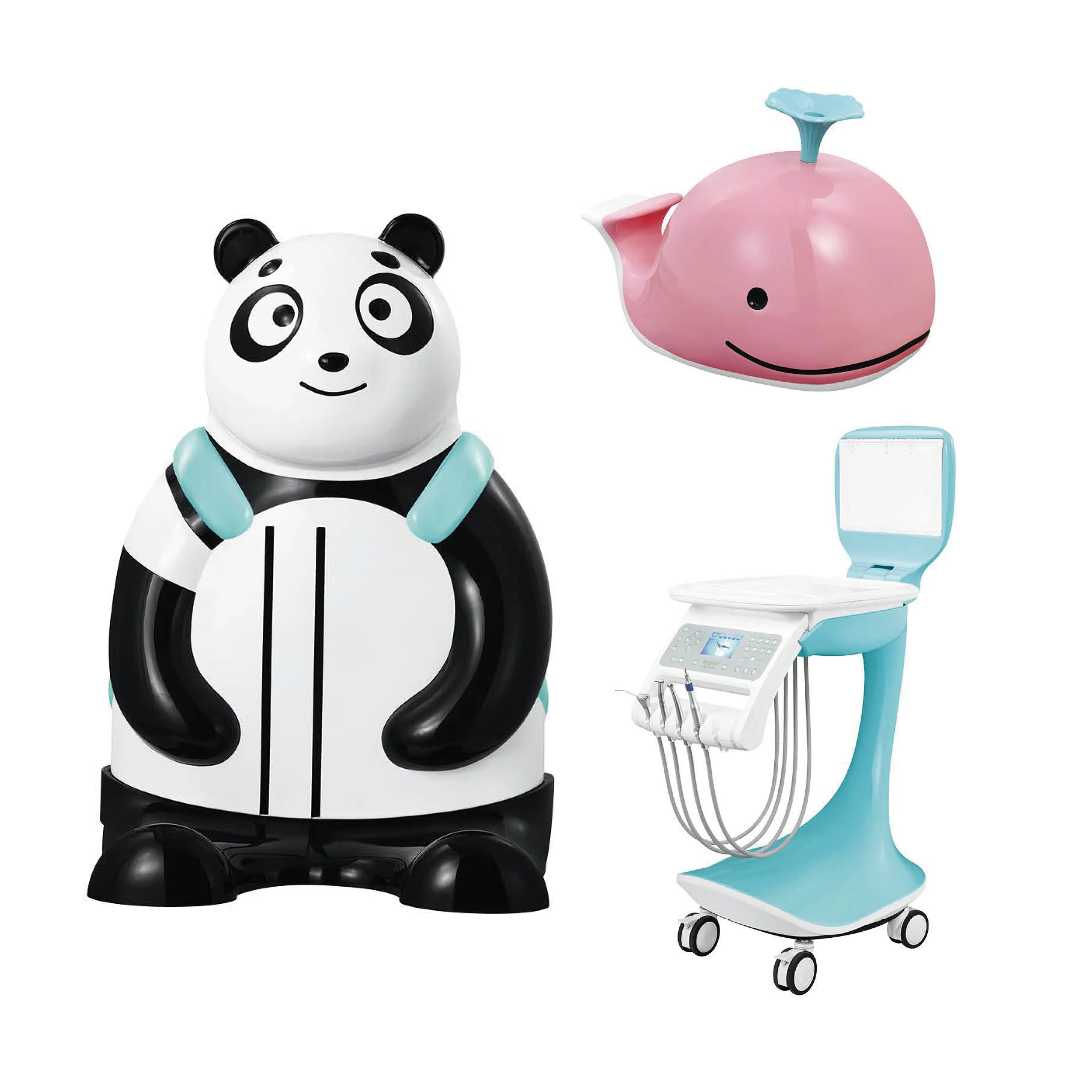 IN-M639 Cute comfortable Panda children dental chair ocean style dental chair