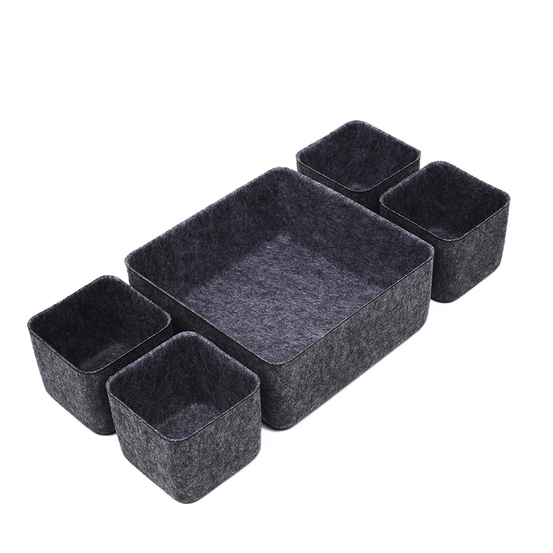 Felt Storage Box Integrated Drawer Sorting Storage Box Sorting Layer Office Sundries Storage Box