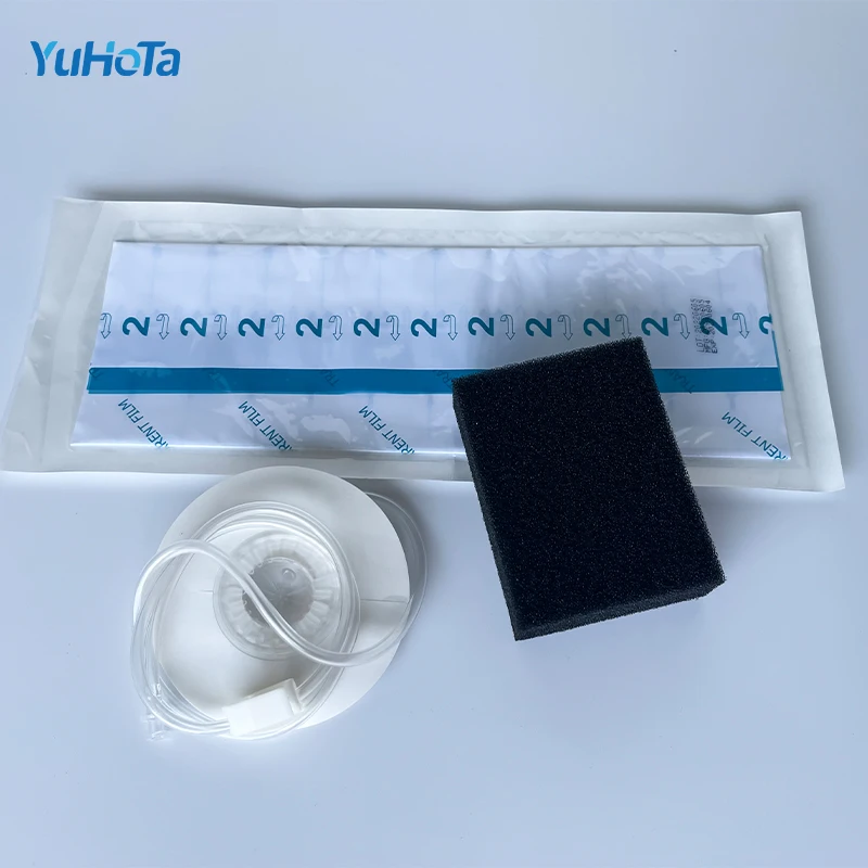 Npwt Most Popular Negative Pressure Wound Therapy System Vac Medical Care NPWT round Dressing Transparent Wound Dressing