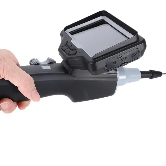 Flexible Industrial Borescope Inspection Camera with 8.5mm Probe Lens, 2Mts Working Cable, 4.5 Inch Display