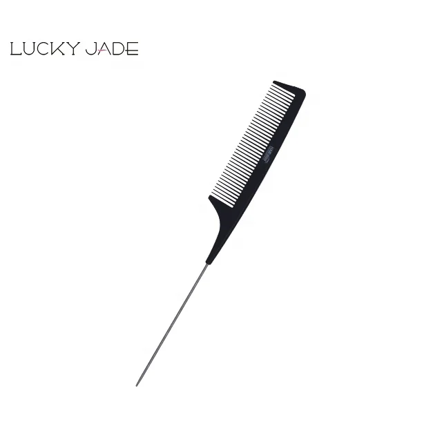 Professional Barber Heat Resistant Hair Cutting Barber Carbon Combs with Rat Tail