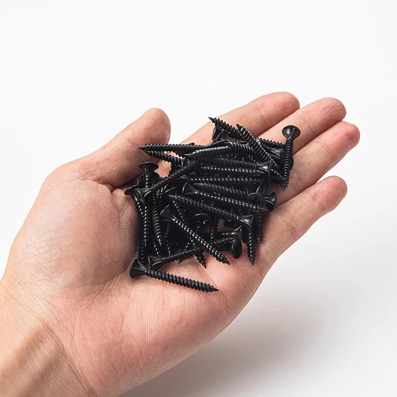 Good Quality Fasteners 3m Black/gray Phosphated Bugle Head Gypsum Board Fastener Drywall Screw Tornillos OEM Flat GB Black Color