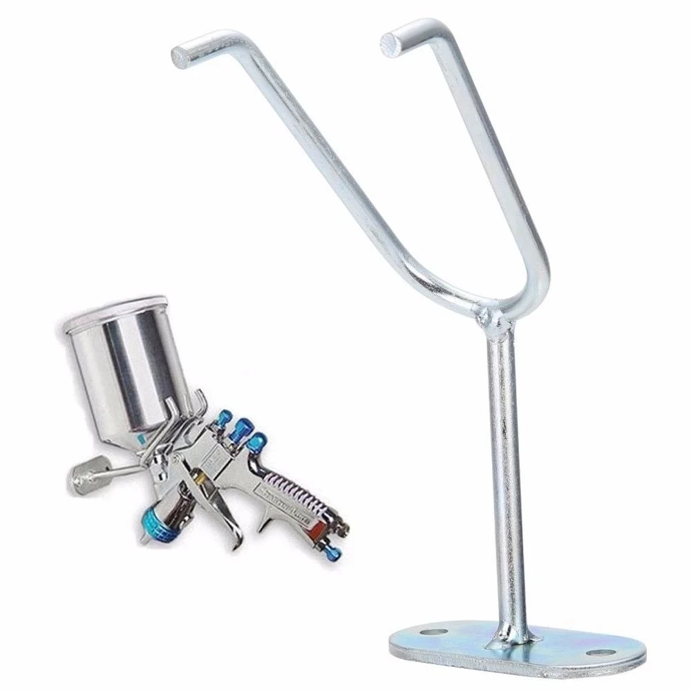 Spray Gun Stand Gravity Feed Paint Holder Sprayer Stand With Strainer Holder Wall Bench Mounted+Paint Paper Strainers