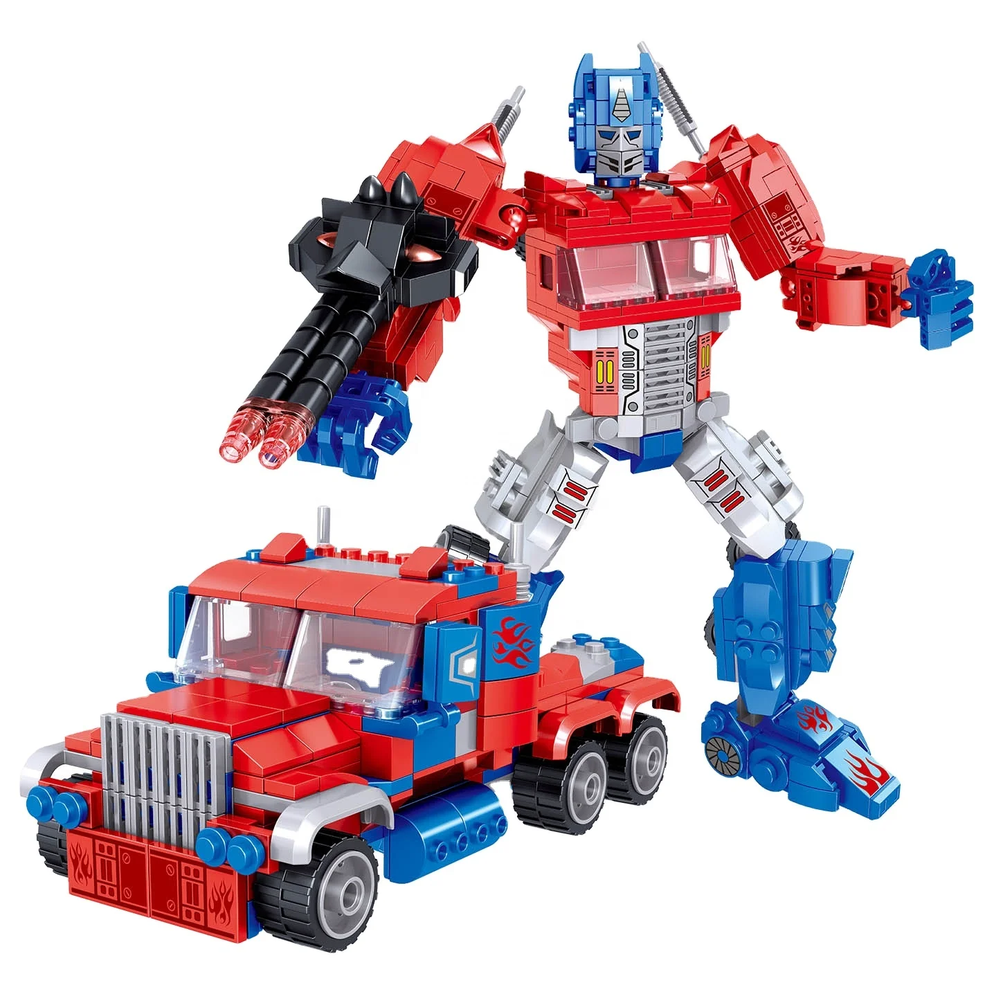 Zhegao  DIY morphing mecha plastic building blocks kit for children play