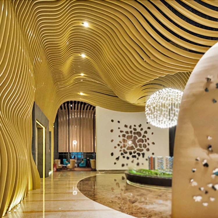 High Standard Craft Made Beautiful Metal Decorative Aluminum Slat Suspended Ceiling Panel