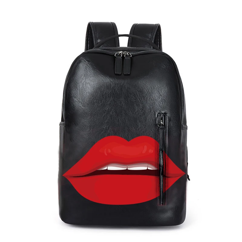 Custom Print Designer Leather  Backpack  Brand Backpack Bag Casual Sports Backpack For Men Women Luxury Brand