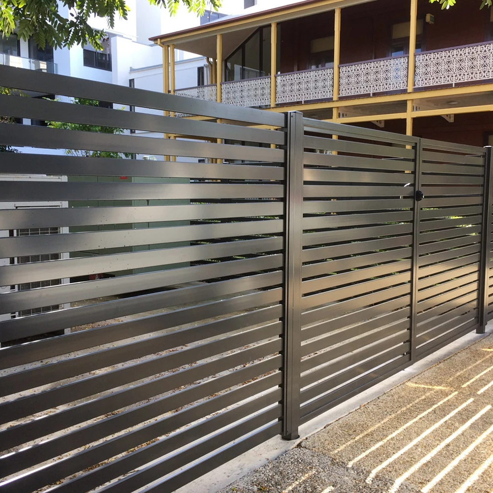 High Quality Aluminum Slat Fence No PVC Plastic wood Slats For Fence