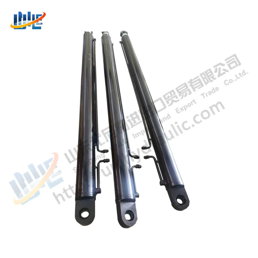 customized mini oil hydraulic cylinder components for dump truck box dumping