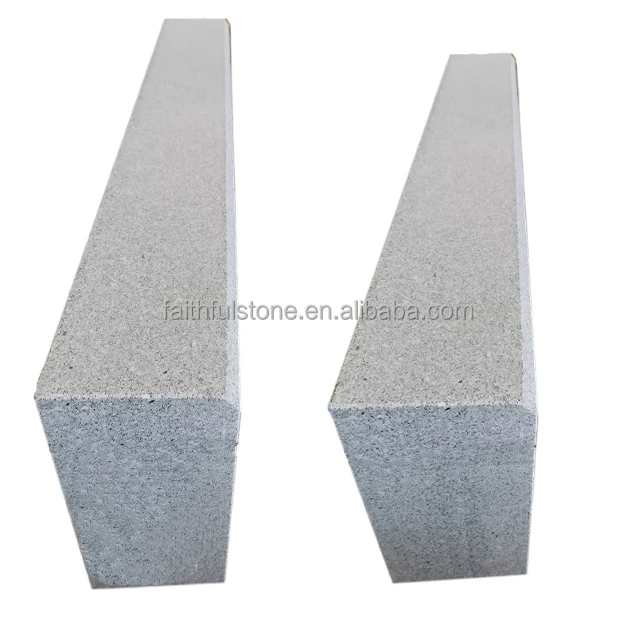 custom light white grey garden road kerbstone kerb stone granite kerbstone curbstone