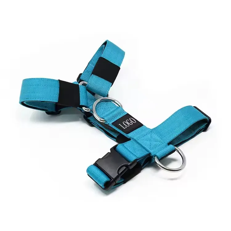 High quality adjustable dog harness tactical Y-shaped dog harness nylon heavy-duty soft chloroprene rubber dog harness
