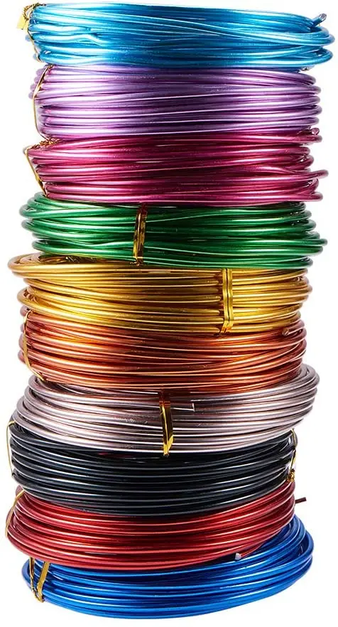 bonsai wire aluminium soft aluminum wire 1mm 1.5mm  2mm aluminium craft making wire