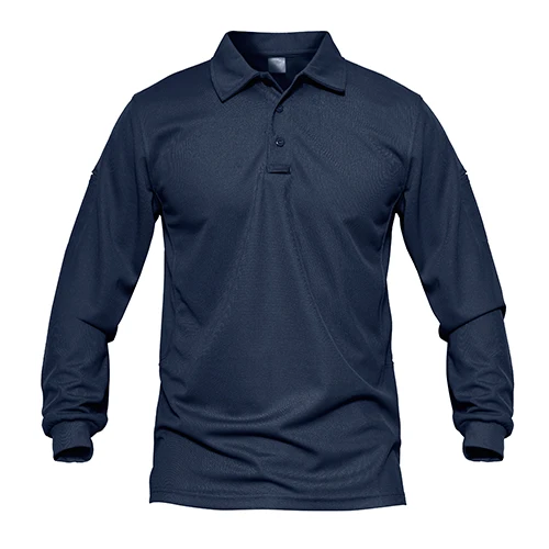 Mens Tactical Shirts Work Polos Summer Quick Dry T-shirts Long Sleeve Lightweight Pique Jersey Golf Shirt Tops