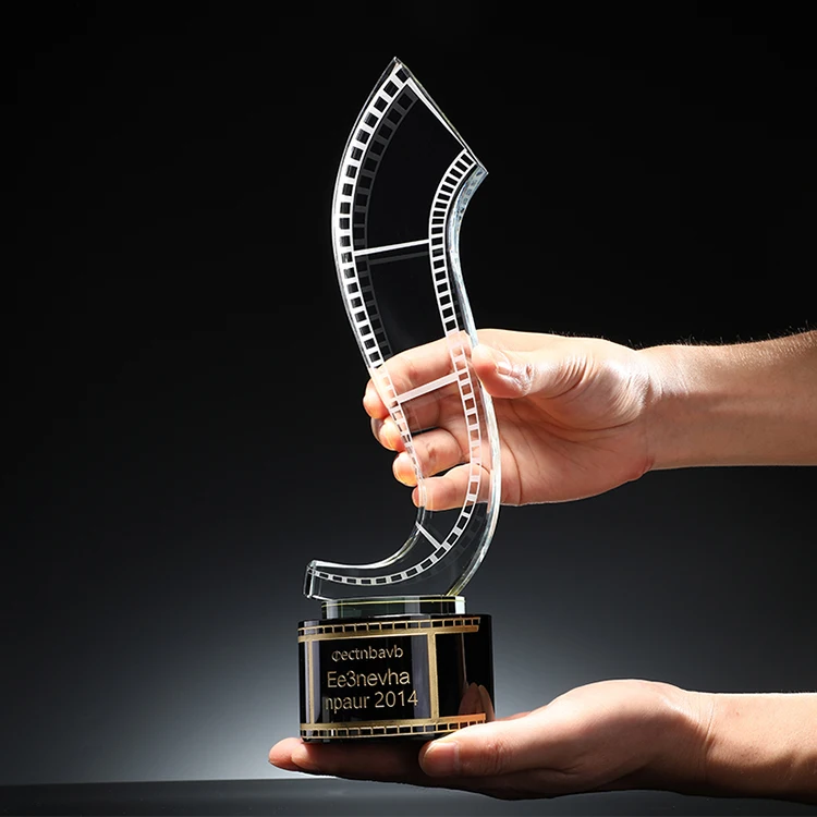 TV & film Character crystal trophy for movie Memorial awards