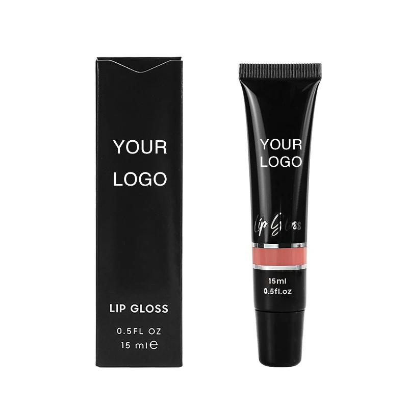 MLM Custom makeup 24 Colors Private Label Vendor Nude Vegan Glossy Lipgloss Plumping Liquid Lipstick Glossy Lip Gloss