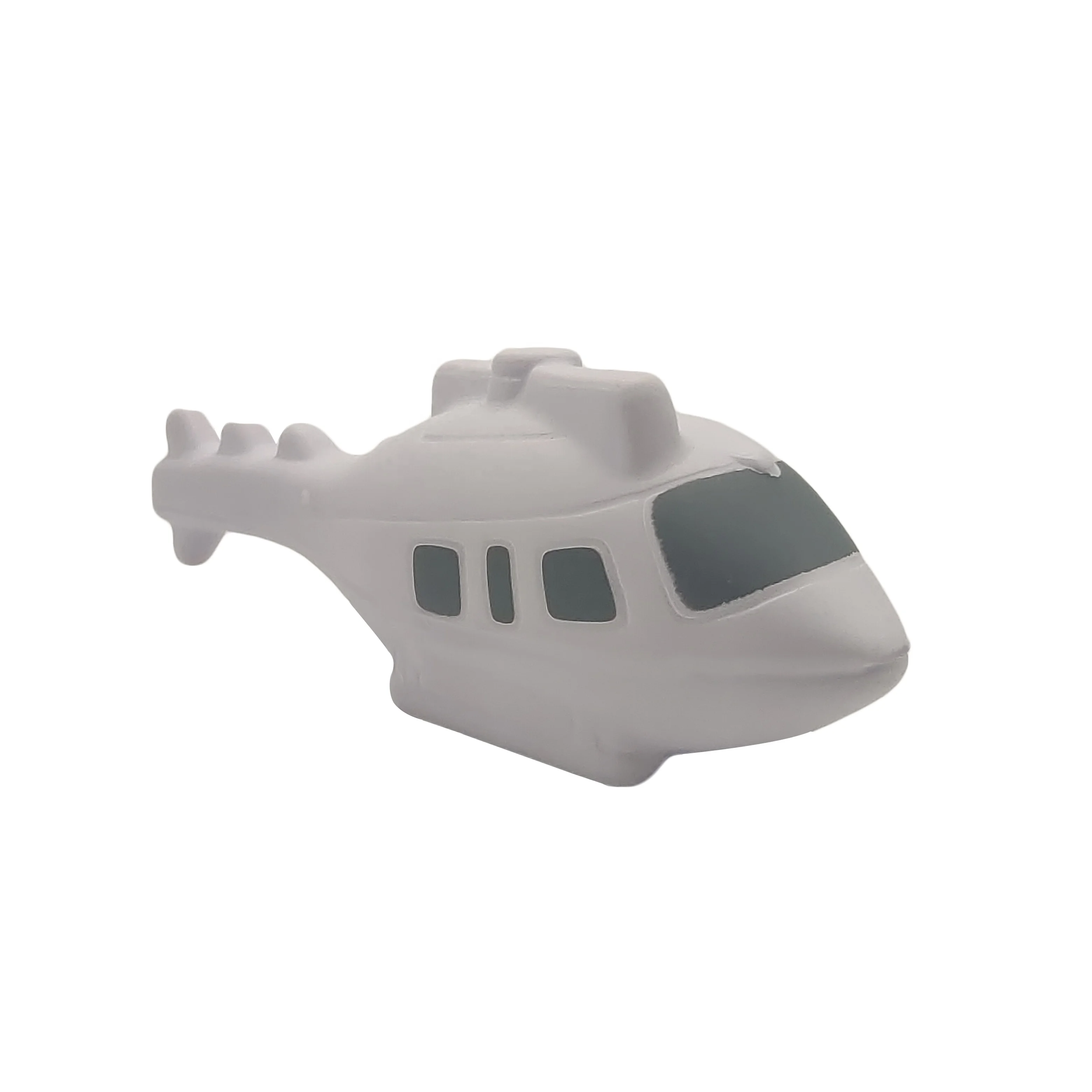 Promotional PU Foam Helicopter Shape Stress Ball Cute Transportation Stress Ball Custom Logo Printed