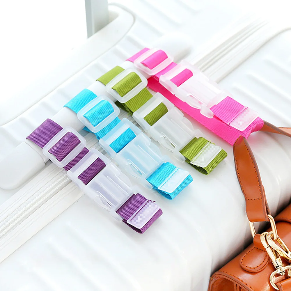 with for Custom ABS POM Password TSA Lock Weight Weigh Buckle Adjustable Fix Rope Nylon Travel Case Suitcase Belt Luggage Strap