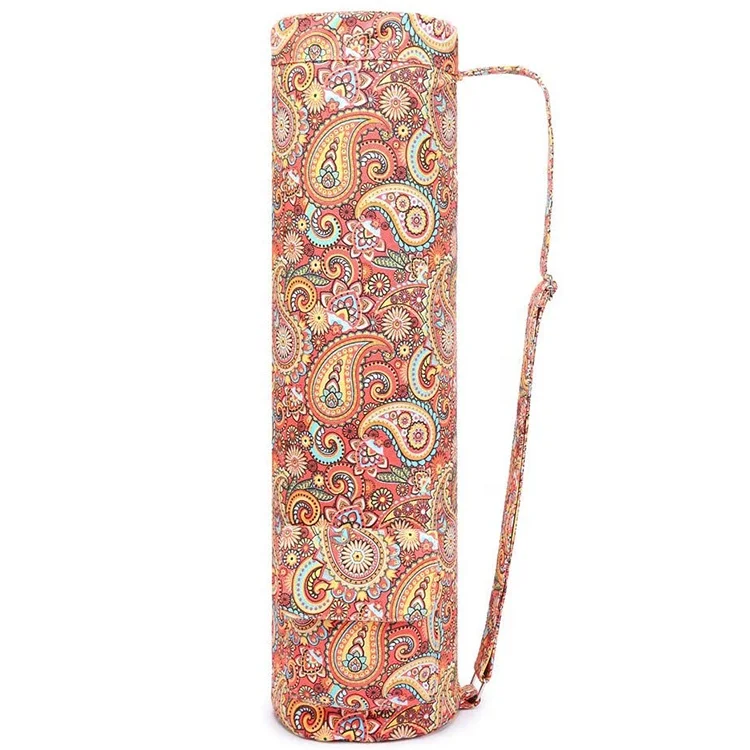 New eco friendly custom Printed private label canvas tote yoga mat bag for gym manufacturers