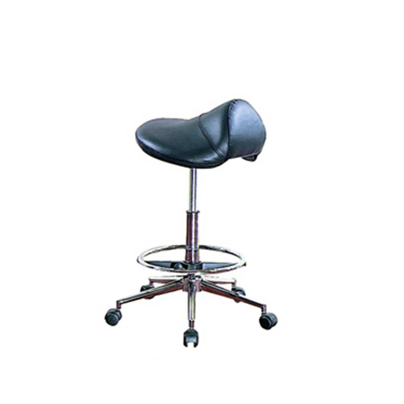 Manufacturer wholesale OEM Master Massage Pneumatic height adjustable Ergonomic Swivel wheel ergonomic Salon Saddle Chair Stool