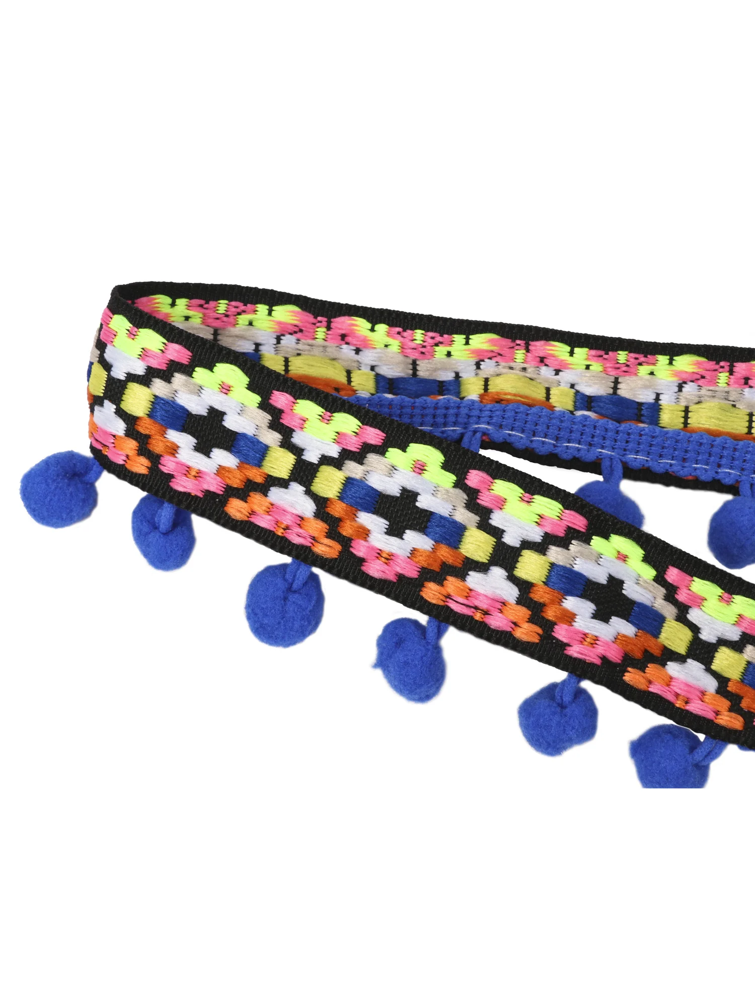 
Wholesale Braid Embroidered Tassel Lace Fringe Pom Pom Trim 