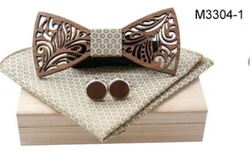Custom Bow Ties Men Low Moq Christmas Wooden Bow Tie