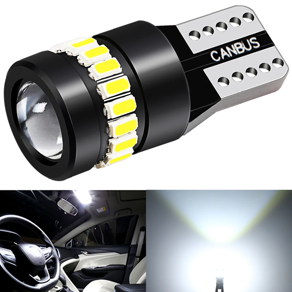 Super Bright 155lm T10 W5w Led 3014 18smd 12v Canbus Auto Bulbs Car Dome Lamp License Plate Light