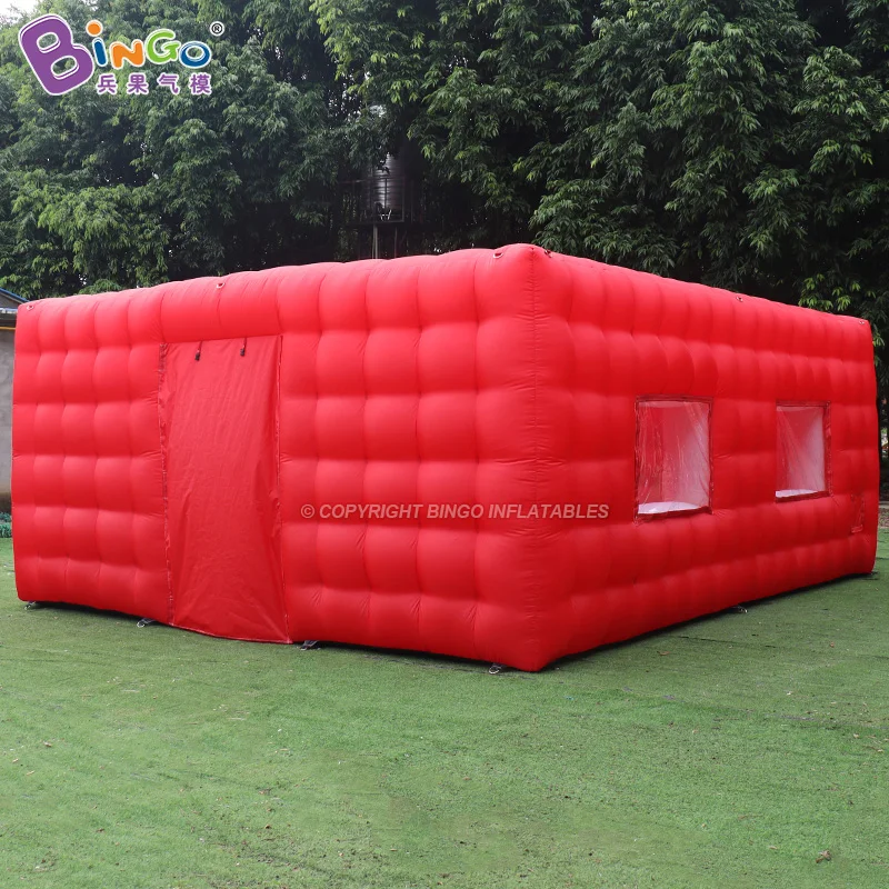 Inflatable dome wedding tent black Portable LED disco lighting  night club party tent inflatable trade tent