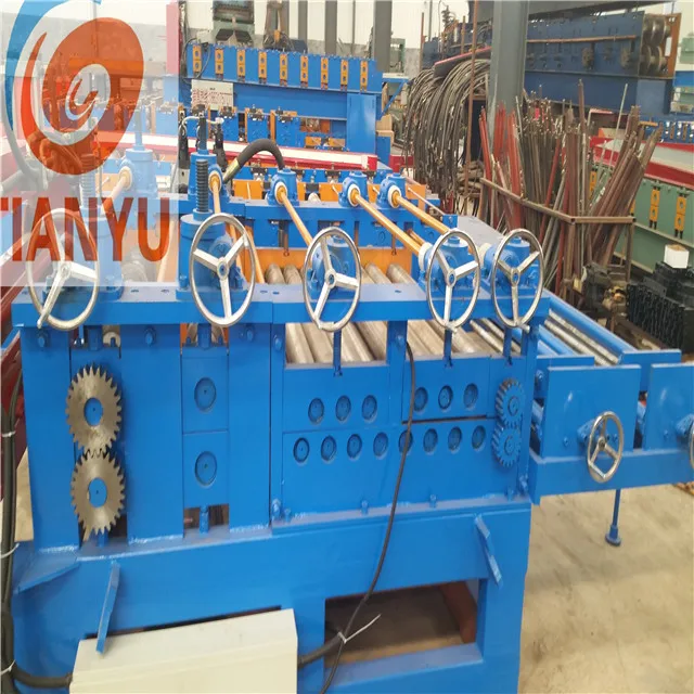 Metal sheet slitting leveling and cutting and shearing production line for roll forming machine