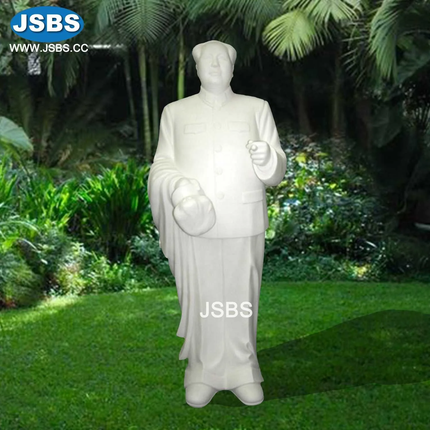 White Marble China Famous People Mao Zedong Statue