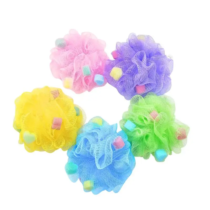 New Super Soft Exfoliating Bath Sponge Heart Shapes Baby Bath Sponge for Adults Children and Pregnant Women