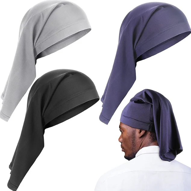 2022 factory wholesale street style hip hop popular elastic polyester turban hat long tail Pirate hat nightcap durag