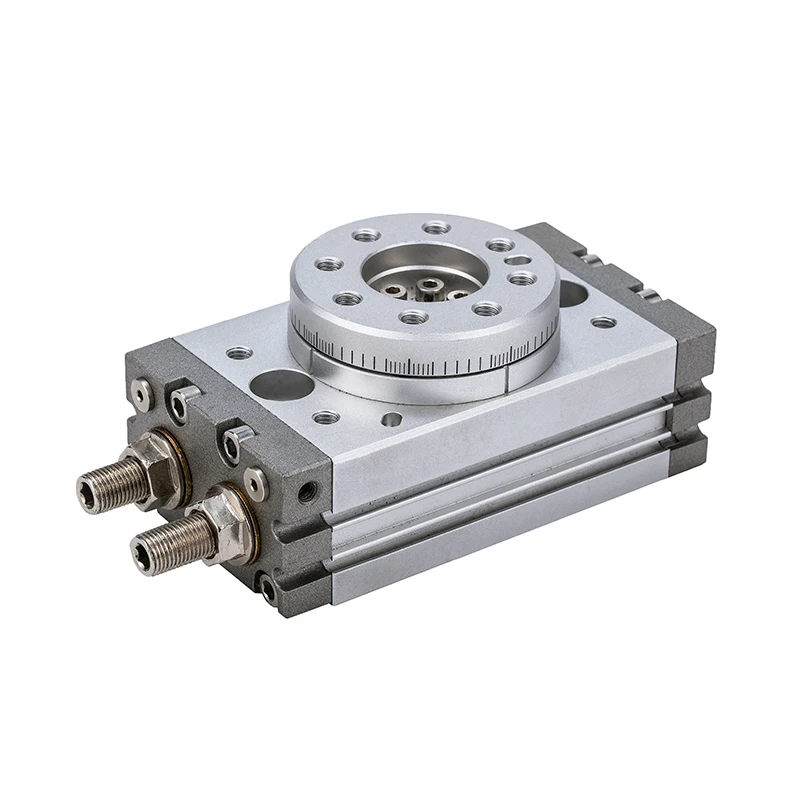 MSQB HRQ Series SMC Type Compact Thin 90 180 Degree Rack Pinion Actuato Swing Solid Rotating Rotary Table Air Pneumatic Cylinder