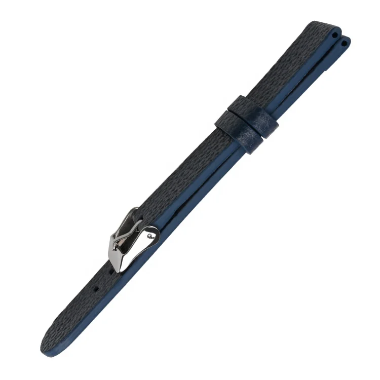 Hirsch nagata black leather watch straps 22 mm