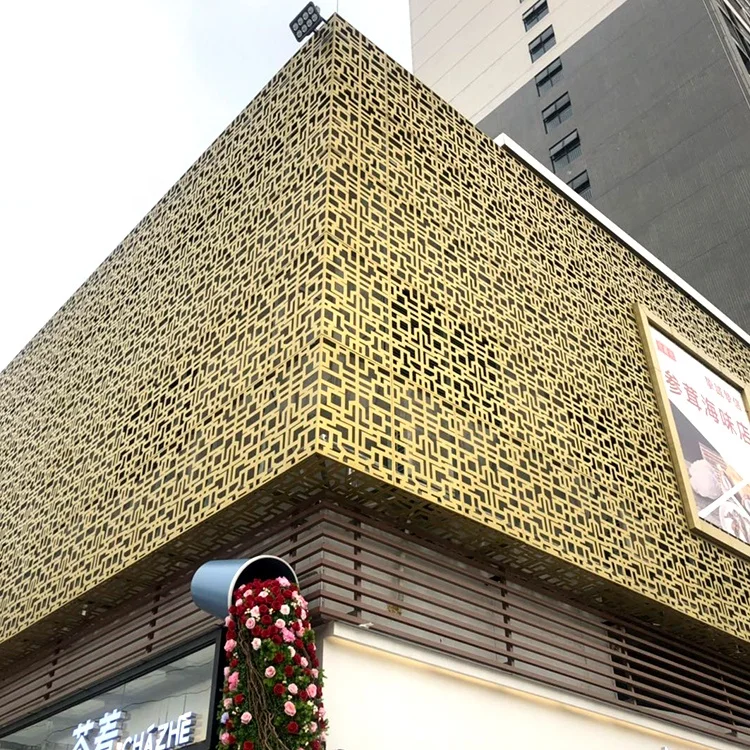 Laser Cut Aluminium Facade Panel for Curtain Wall