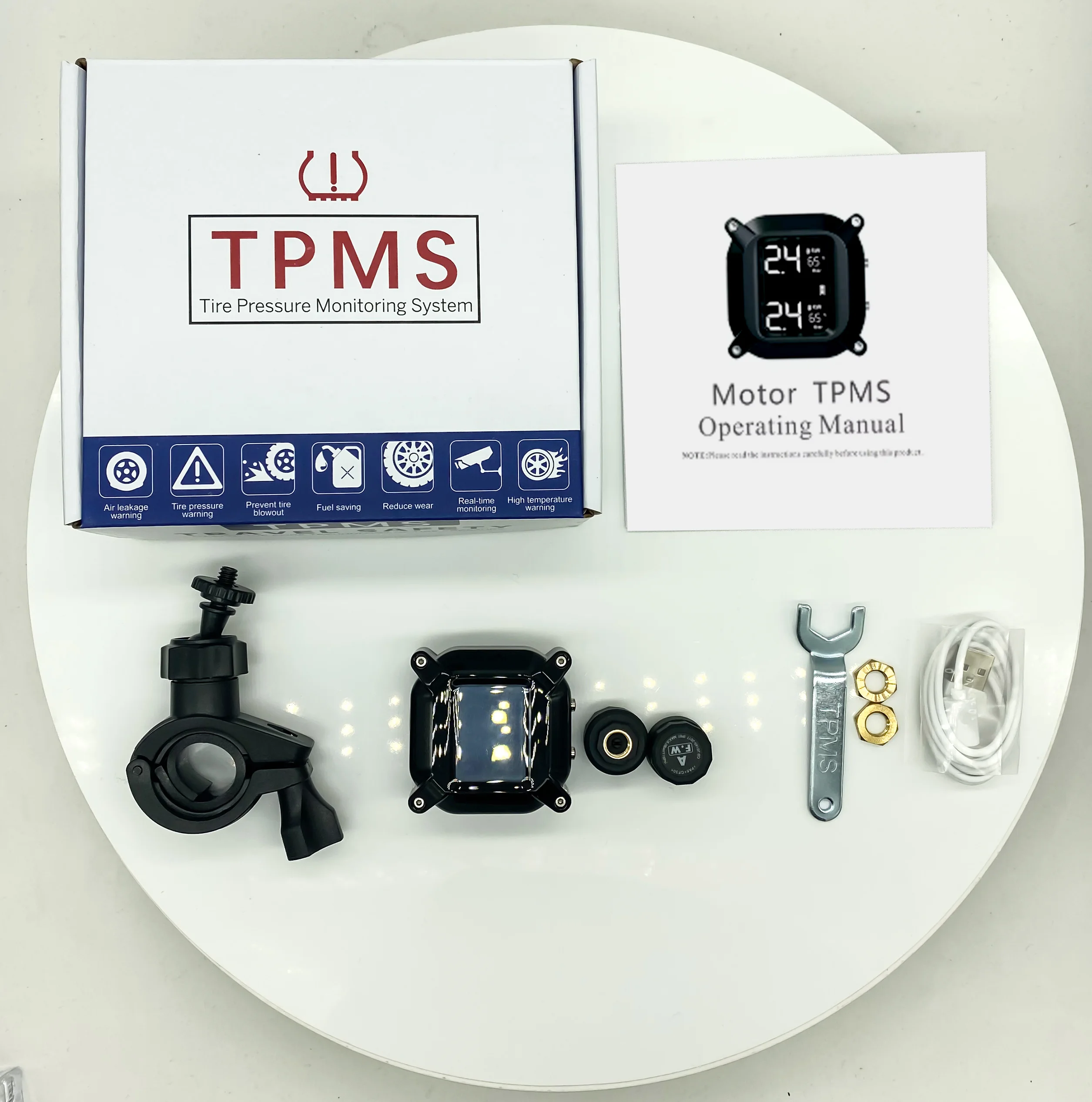 TPMS для мотоцикла X Men с внешним датчиком системы сигнализации