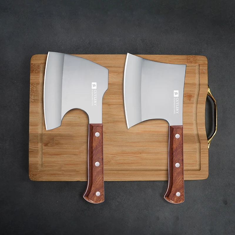 chopper knife Hot sell in Amazon Full Tang Heavy Thick Blade Chopper Knife  Meat Cleaver for Bone stainless steel axe knife