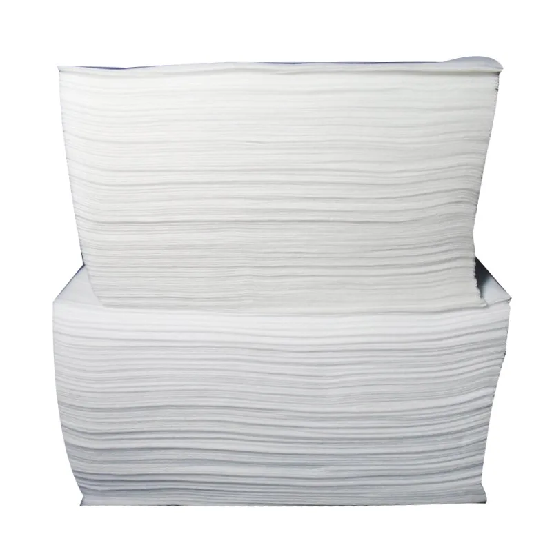 Disposable Biodegradable White Embossed Salons Hairdressing Towels