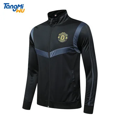 Hot sell high quality autumn used Jaqueta man utd Juve youth foodball soccer training uniforms sports polyester jacket men