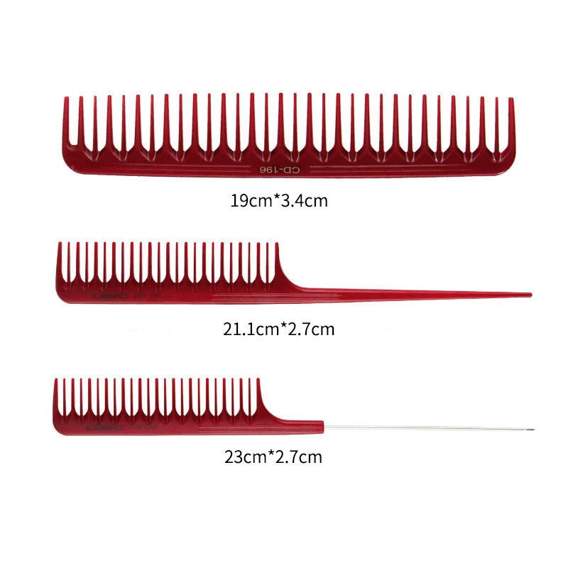 Carbon Fiber Multifunctional Haircut Comb For Salon Stylish Hairdressing Multi-length Tooth Large Hair Cutting Comb