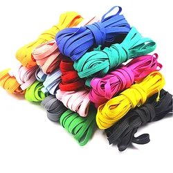 custom 3mm 5mm 6mm 9mm 12mm multicolor sewing flat band rope earloop cord stretch knit braided  elastic cord string