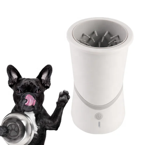 Pet Grooming Products Automatic Dog Paw Cleaner Pet Cat Foot Washer Cup with USB Charging