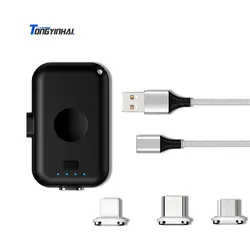 Hot Selling Mobile Phone 4 In 1 Type C Micro Usb Multi Port 8000Mah Mini Magnetic Power Bank Magnet Power Banks