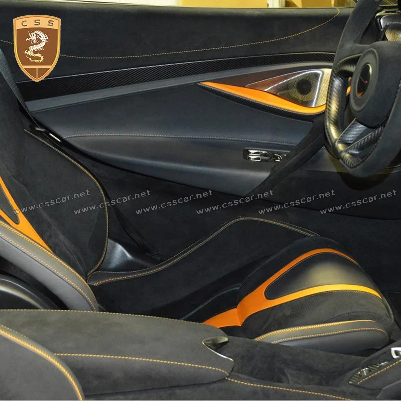 Сухой углерода дверные ручки Накладка для Mclen 2018 720s Купе автомобиля интерьера