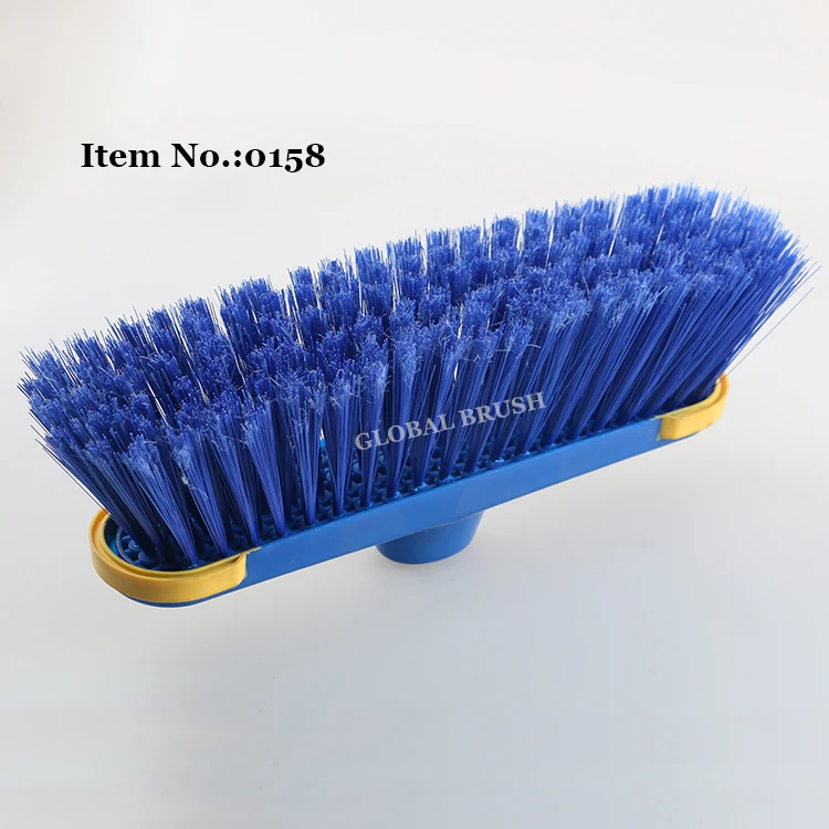 HQ0158 Middle-East plastic soft straighten plastic floor broom bristles with wooden stick