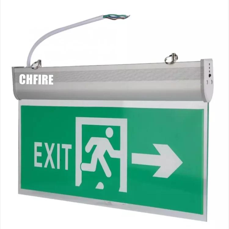 CHFIRE Ni-Cd Battery Powered Rechargeable Emergency Arabic LED Exit Sign